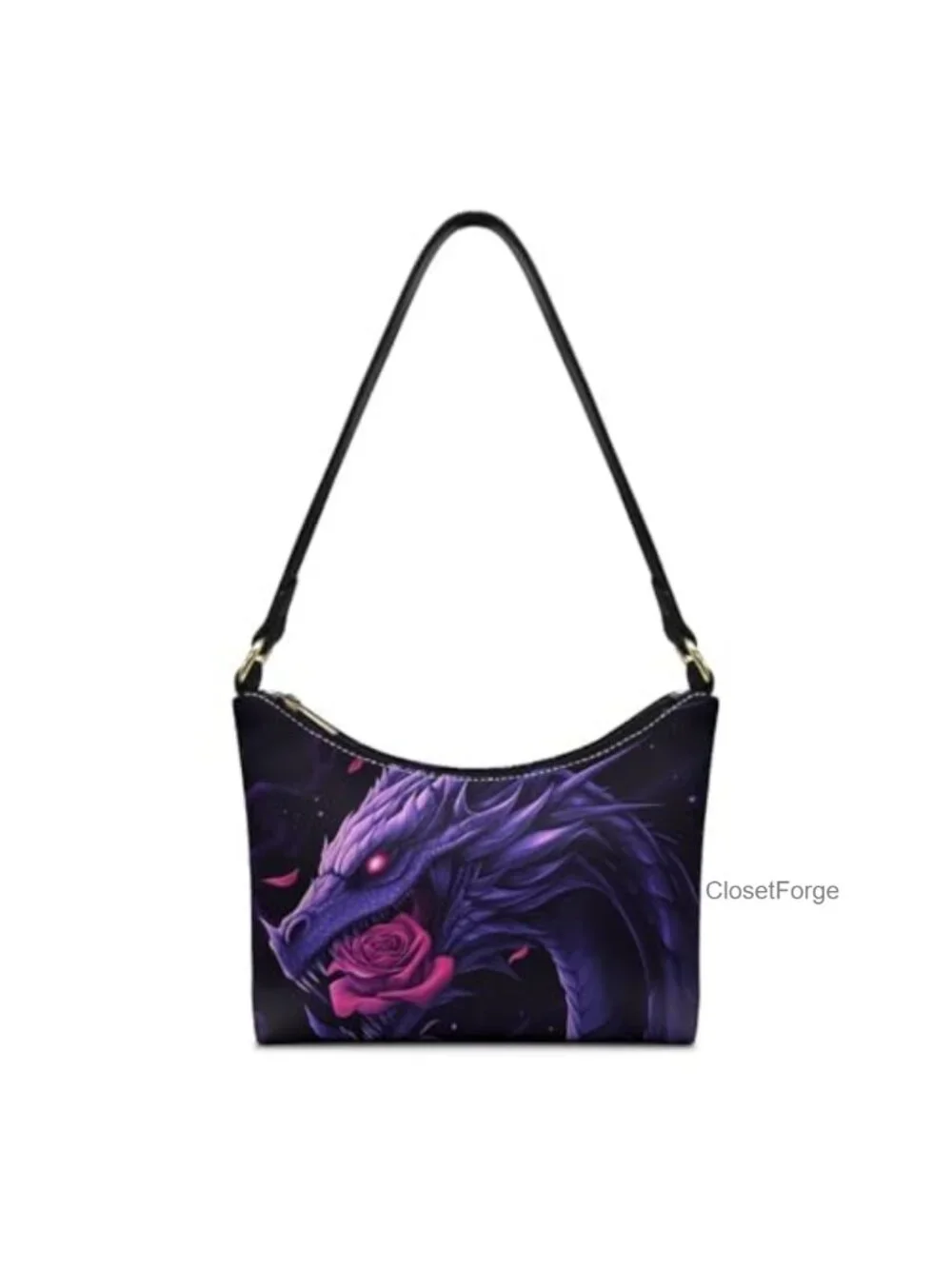 Waterproof PU Leather Hobo Bag with Hand Strap - Trendy Underarm Purse for Work